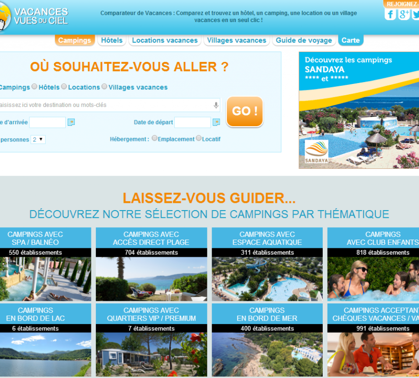 Vacances Vues du Ciel lance une nouvelle version de son site Internet