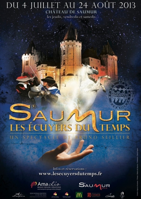 Assistez au spectacle « Les Ecuyers du temps » au château de Saumur !