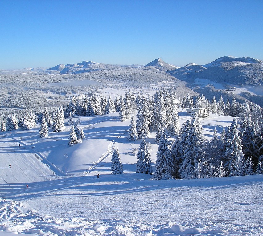 massif central neige