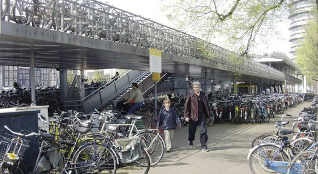 garage vélo amsterdam - Vacances Vues du Blog